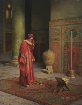 En oración Ludwig Deutsch Orientalismo Araber Pinturas al óleo